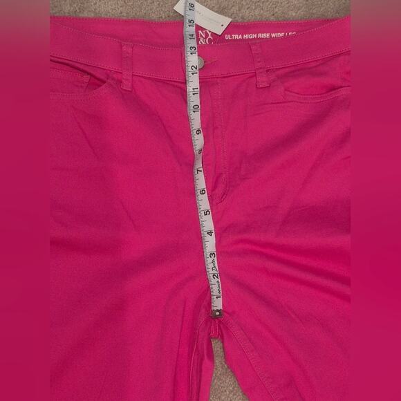 NWT | New York & Company | Vibrant PINK Jeans | 16Tall | Ultra HighWaist - Picture 9 of 12